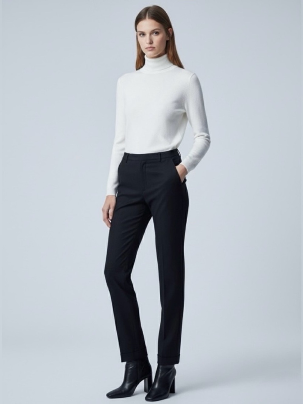 Balenciaga Authenticated Black Wool Blend Tailored Pants 38 US 4-6 Ghesquière